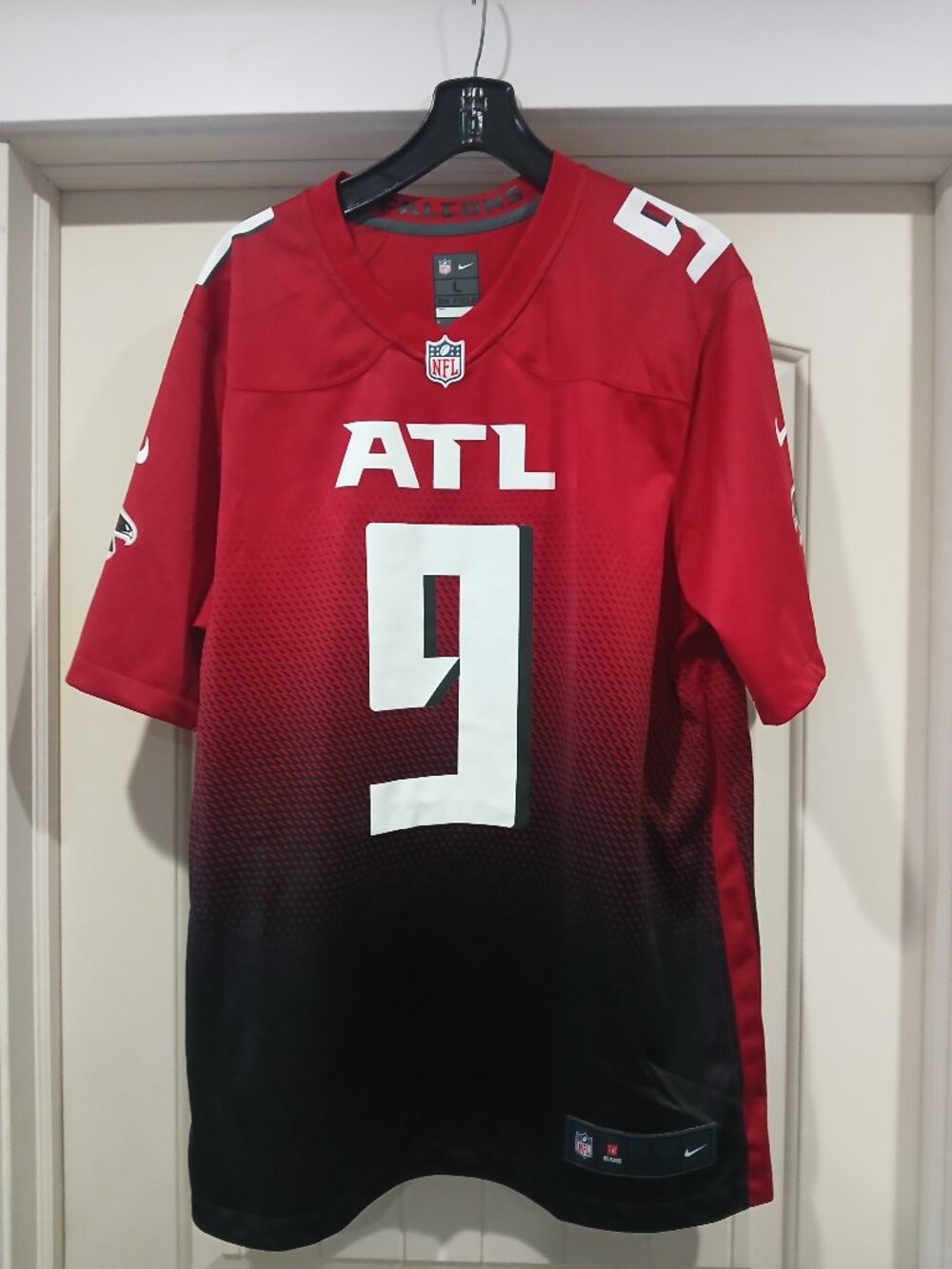 Nike NFL Atlanta Falcons Michael Penix, Jr. #9 red alternate jersey (size L)